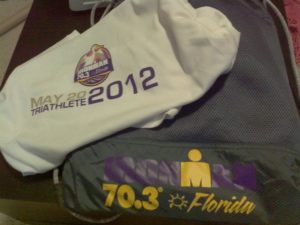 IM 70.3 FL Haines City T-shirt and bag